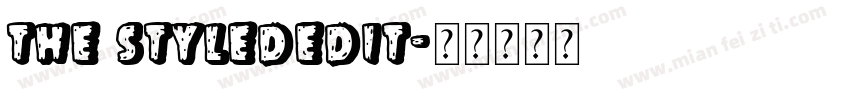 the stylededit字体转换